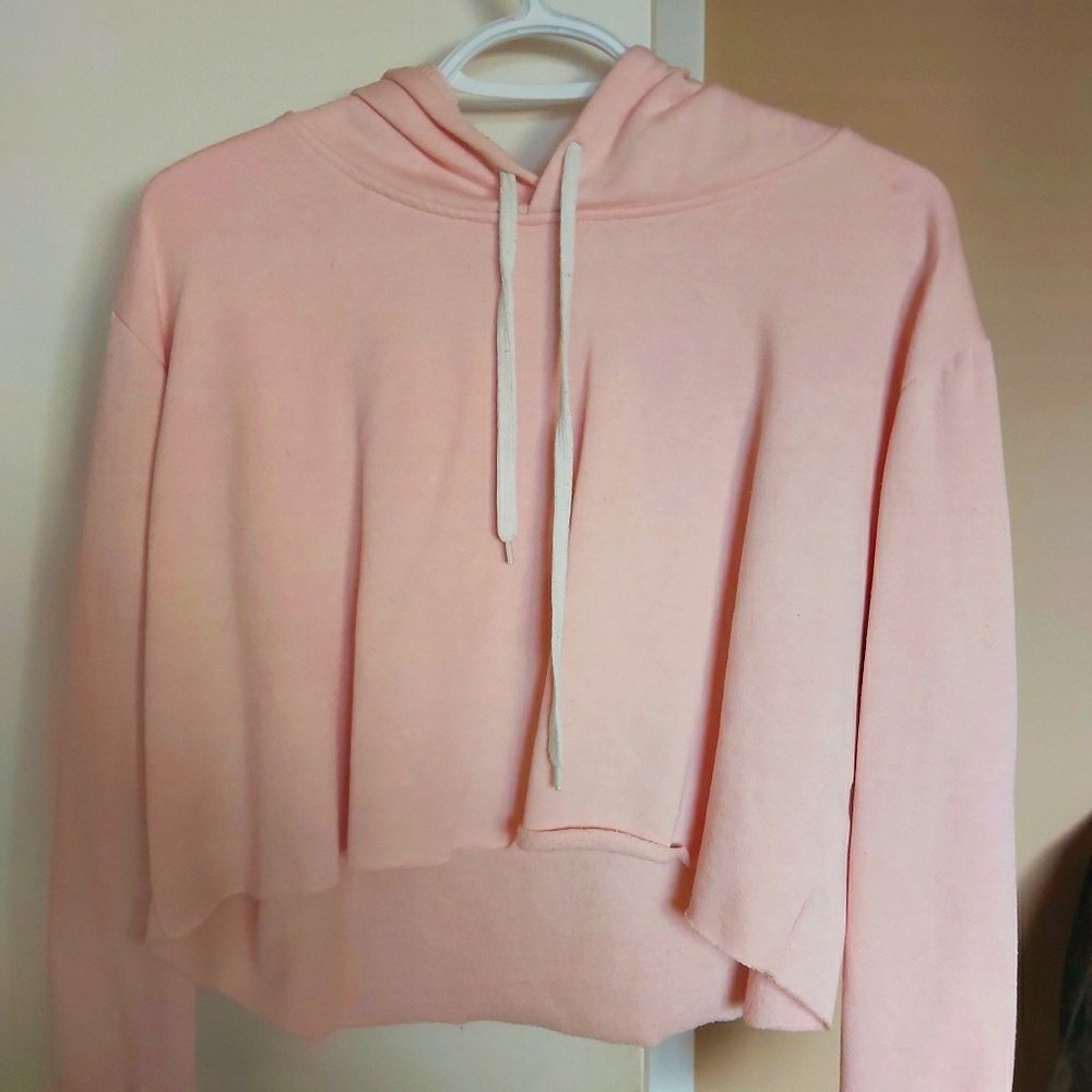 2 cropped hoodies
